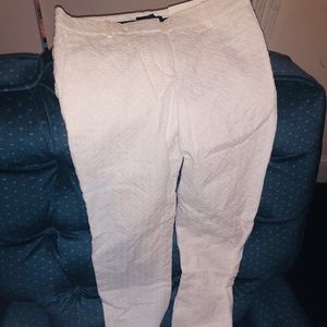 Ann Taylor White Lace Pants